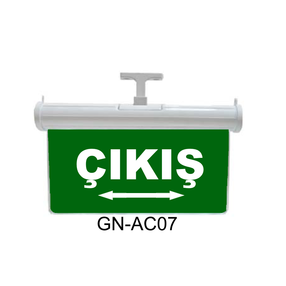 Işıklı Acil Çıkış Levhası (Çıkış Sağ-Sol Ok) GN-AC07